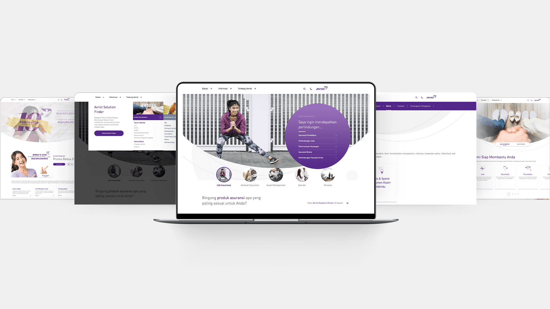 Avrist Insurance — Digital / Web work sample 1