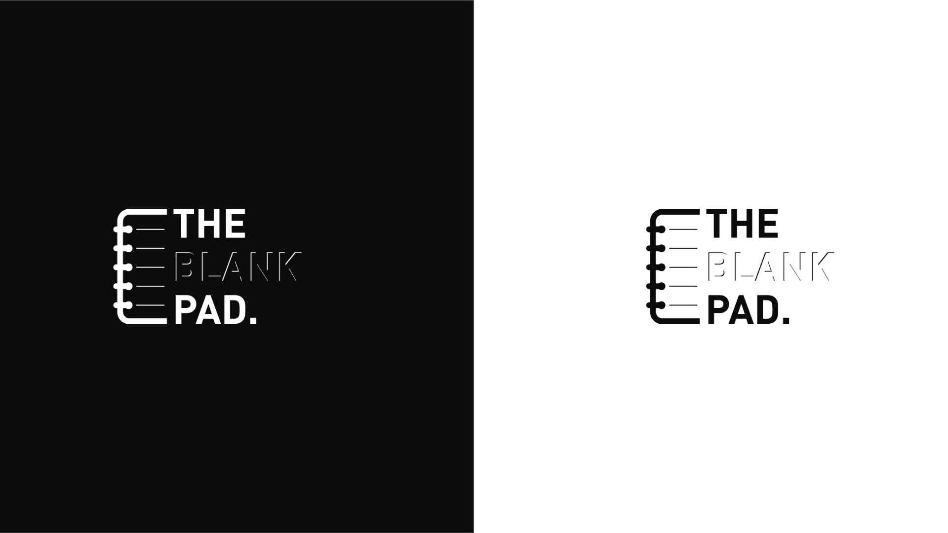 The Blank Pad — Brand Identity work sample 2