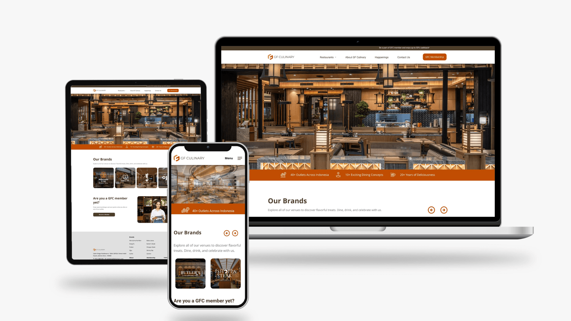 GF Culinary — Brand Identity & Website Design Development work sample 8