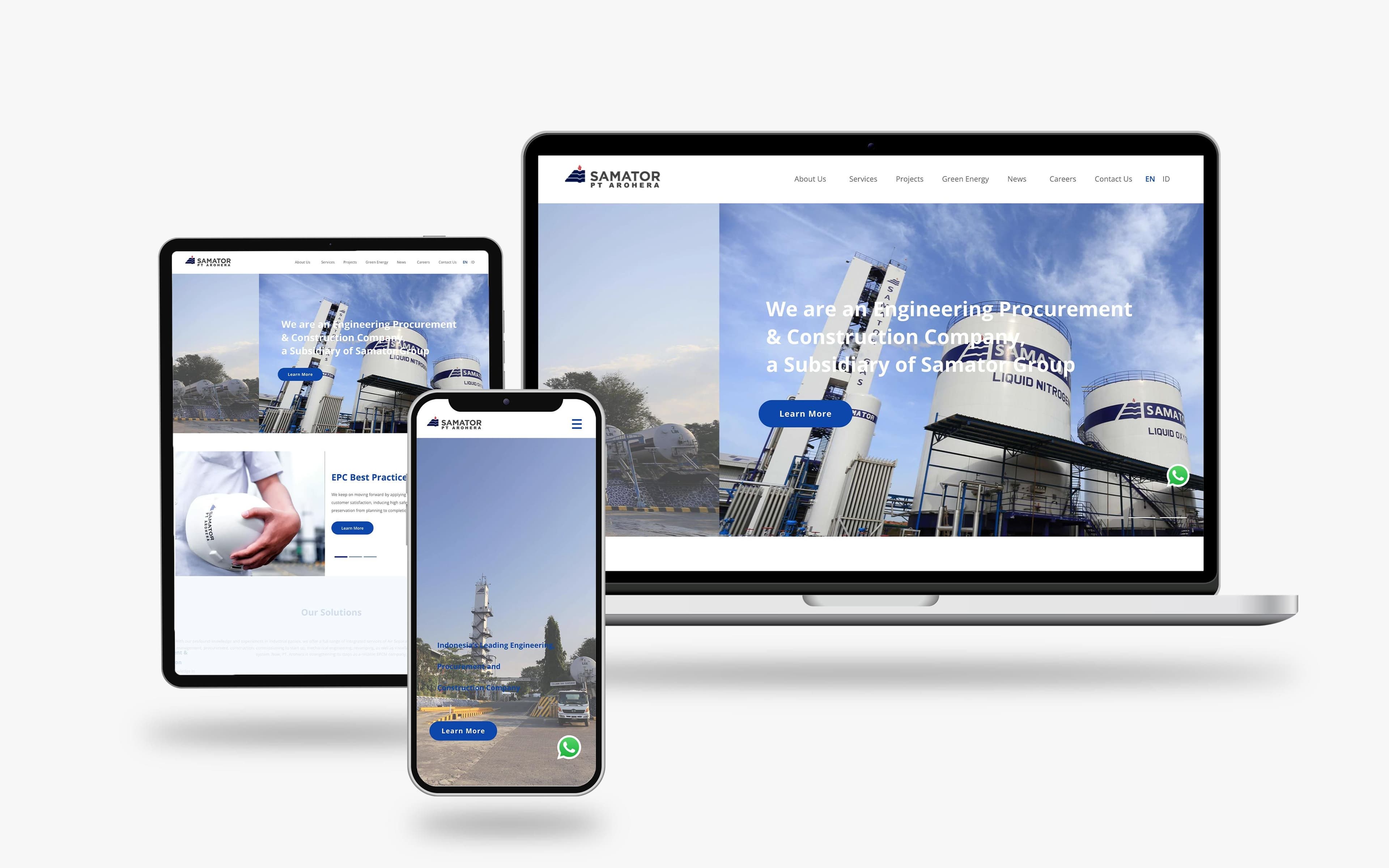 Samator — Website Design & Development work sample 1